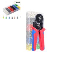 Kit Alicate Crimpador Com Box 1900 Terminais Ilh�s 0,25 A 10mm�