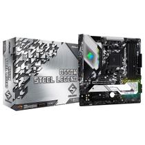 Placa M�e ASRock B550M Steel Legend, AMD AM4, Micro ATX, DDR4