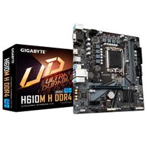 Placa M�e Gigabyte para Intel LGA 1700 H610M H 1.0 Ultra Durable 2xDDR4 mATX