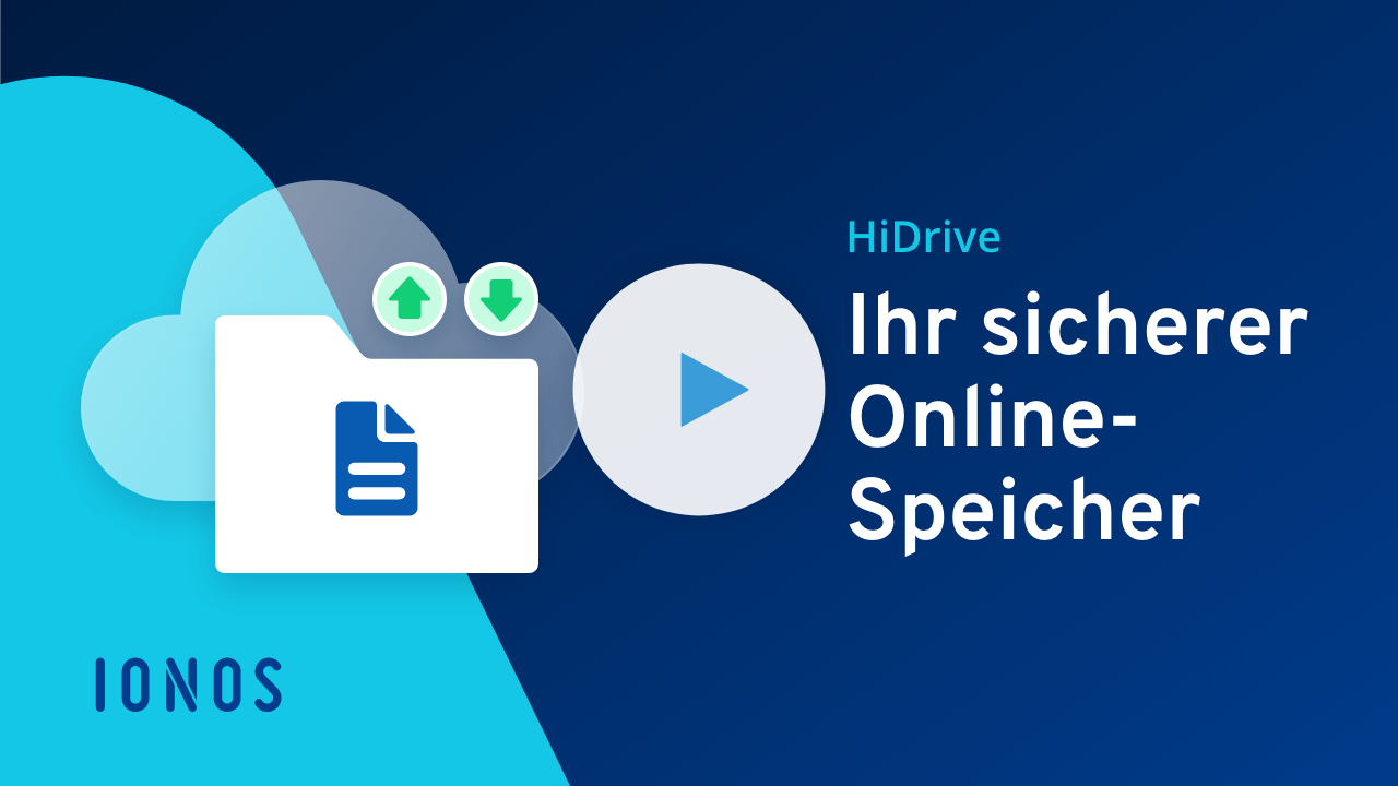 Vorschauscreen Video Hidrive - Ihr sicherer Onlinespeicher