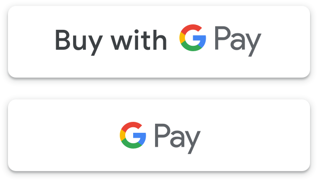 Bot�es de pagamento claros do Google Pay