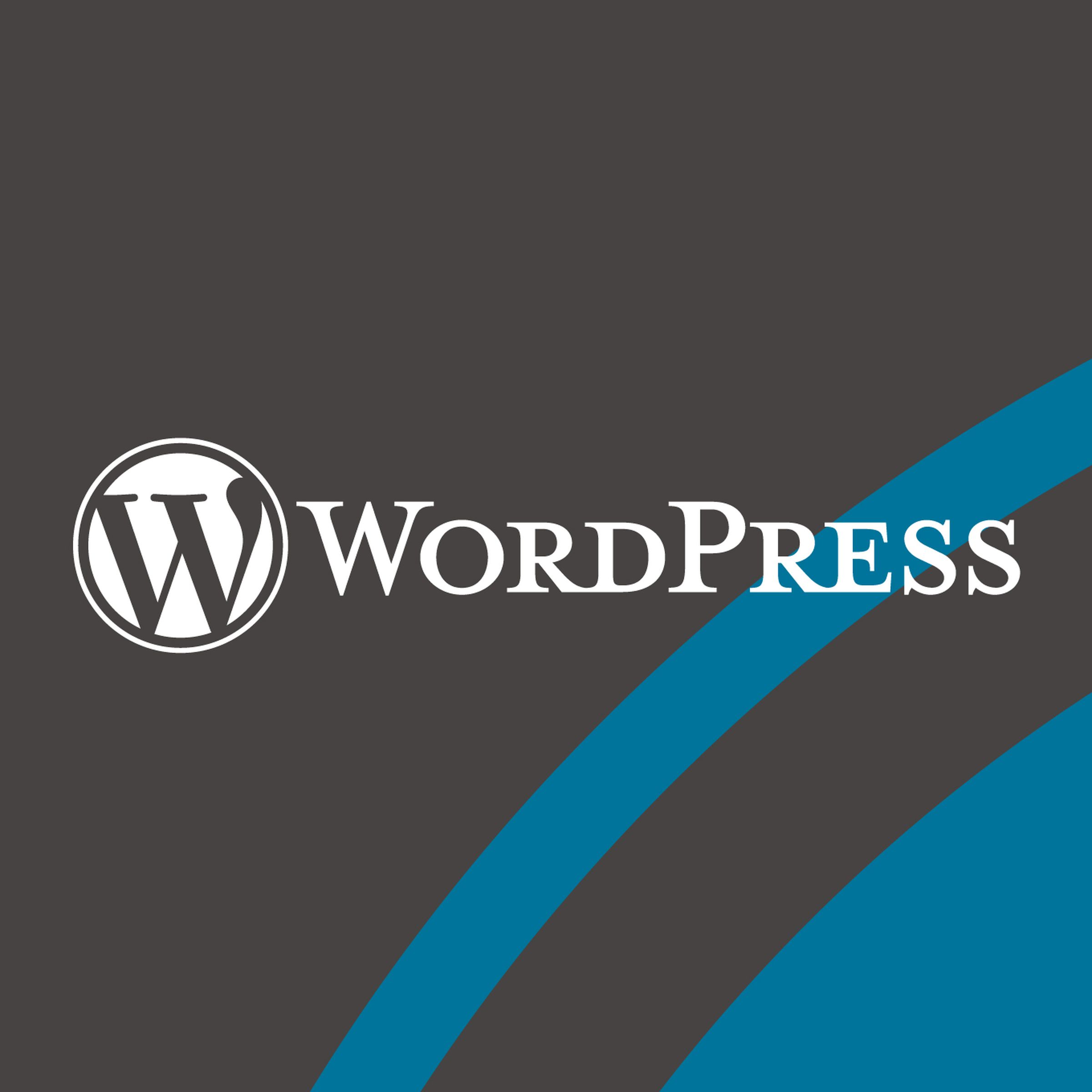 Vector illustration of the WordPress logo.