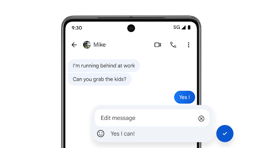 แตะข้อความที่ส่งใน Google Messages ค้างไว้เพื่อเปิดใช้ฟังก์ชันแก้ไขบนโทรศัพท์ Android