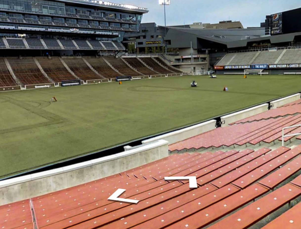 Street View en un estadio de f�tbol