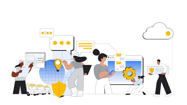 Ilustraci�n sobre la transformaci�n digital con SAP BTP y Google Cloud