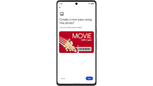 ใช้กล้องบนโทรศัพท์ Android เพื่อสแกนบาร์โค้ดบนบัตรห้องสมุดเพื่อสร้างและจัดเก็บบัตรเวอร์ชันดิจิทัลใน Google Wallet
