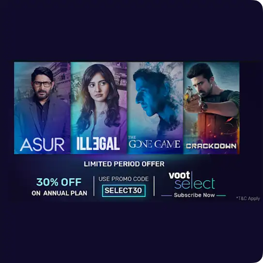 A Voot Select promotional advertisement and overlay text that reads, “27% lower CPS”