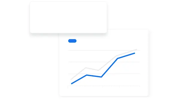 Grafik garis yang menunjukkan minat penelusuran