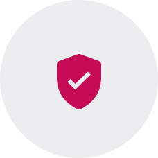 Security badge icon with checkmark