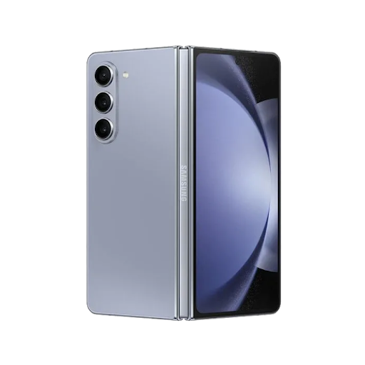 Un t�l�phone Android avec un �cran bleu abstrait.