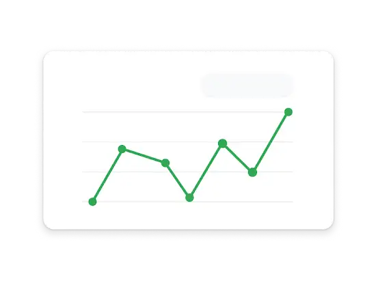 Gr�fico de linha mostrando o aumento de convers�es at� chegar a 100 mil.