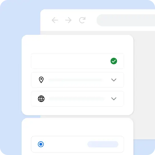 Interfaz del proceso de registro en la que se muestra los valores de selecci�n de audiencia y recomendaciones para la inversi�n publicitaria diaria.