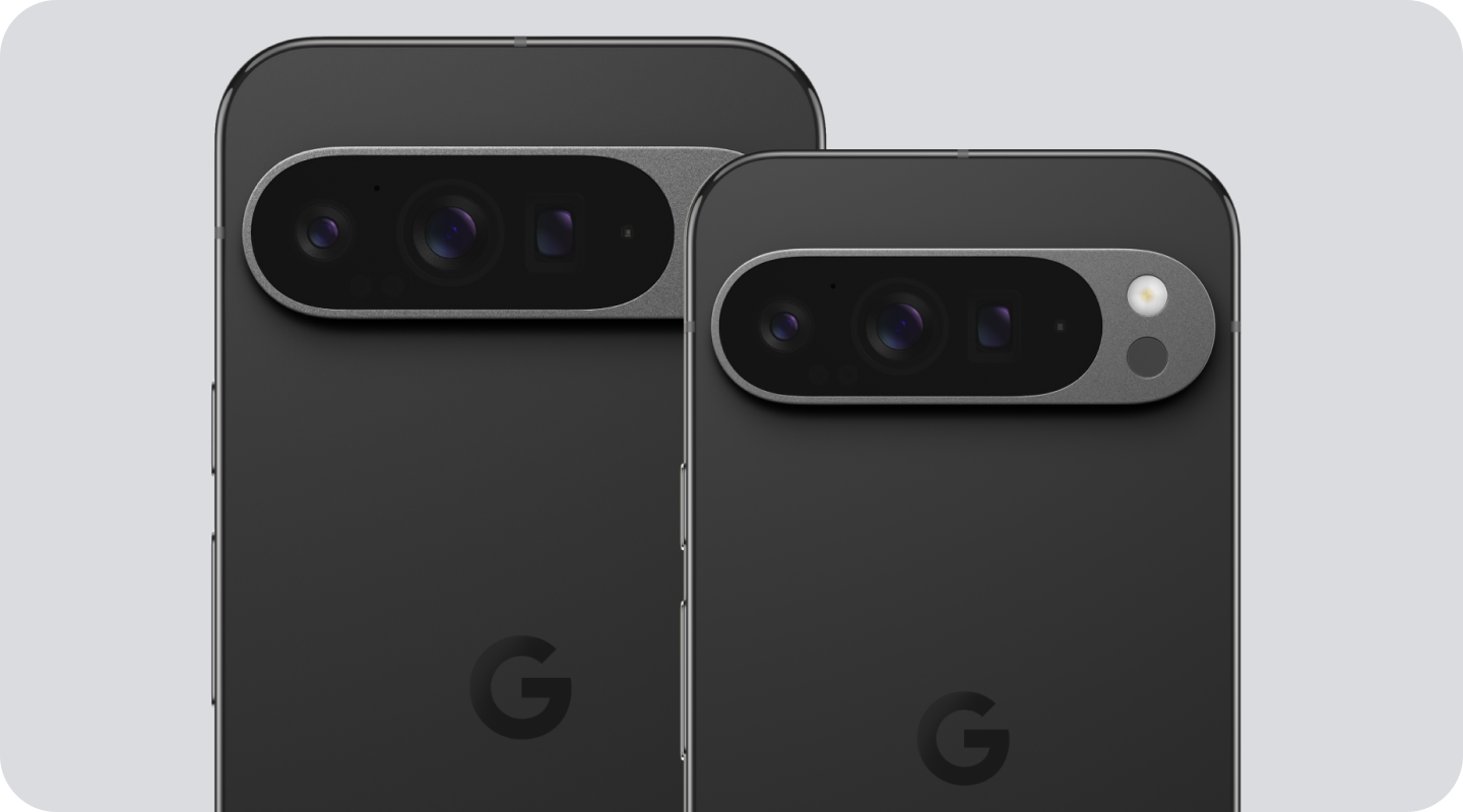 Google Pixel 9 Pro and Pixel 9 Pro XL phones.