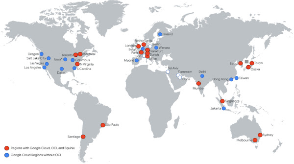 通过搭配使用 Google Cloud 和 Oracle Cloud Infrastructure 来充分利用多云环境