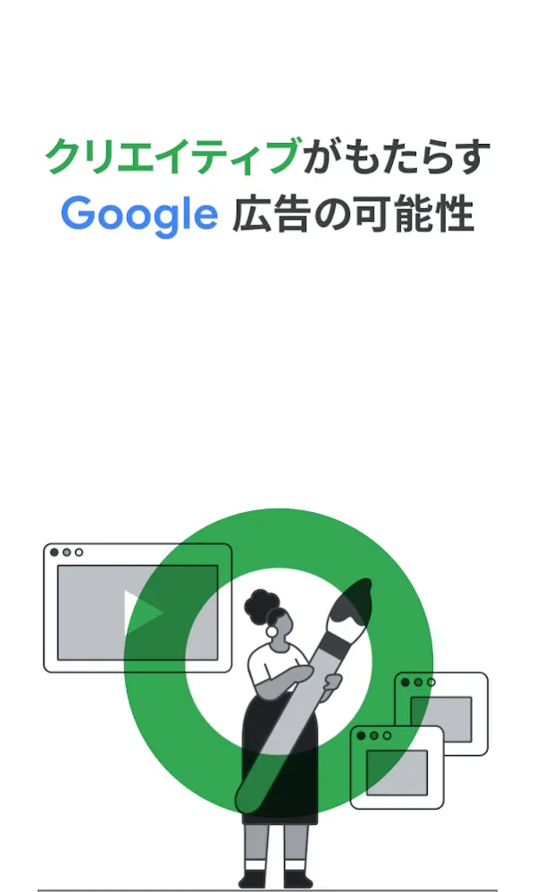 Google 広告クリエイティブのイメージ