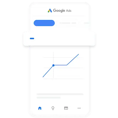 Illustrazione di un telefono in cui si vede l’interfaccia dell’app mobile che mostra l’andamento delle conversioni nel tempo