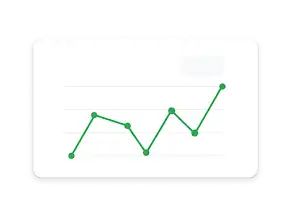 Линейна графика проследява ръста на реализациите, достигащ 100 000