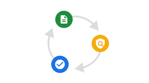 Graphic icons connected in a continuous cycle represent compliance and sovereignty.