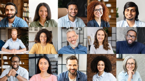 15 diverse faces in a grid.