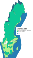 Bosättningar under bronsåldern.