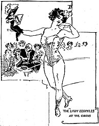 With strongwoman Katie Sandwina, June 4, 1911