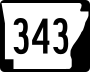 Highway 343 marker