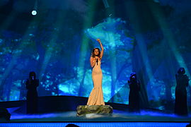 Zlata Ognevich performing "Gravity" in Malm� (2013)