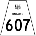 Highway 607 marker