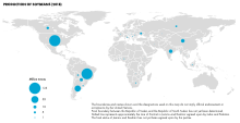 Production of soybeans (2018)[76]