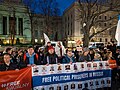 Image 27Protest outside the Russian Embassy in Berlin demanding the release of Russia's political prisoners, including journalists Ivan Safronov and Maria Ponomarenko [sv], February 2024 (from Freedom of the press)