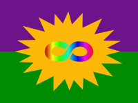 The 2015 autistic pride flag by Joseph Redford