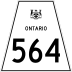 Highway 564 marker