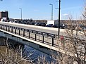 Quebec police stop vehicles on the Macdonald-Cartier Bridge