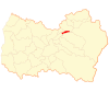 Map of the Olivar commune in O'Higgins Region