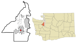 Location of Navy Yard City, Washington