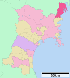 Localização de Kesennuma