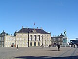 Palácio de Amalienborg, residência da rainha da Dinamarca