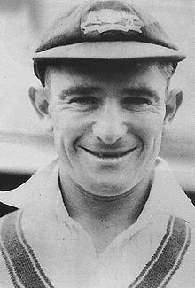 Barnes wearing his Australian cricket cap and sweater