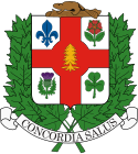 Coat of arms of Montreal, Quebec.