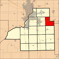 Location in Tazewell County