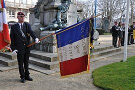 Ancien Flag honors at a Ceremony