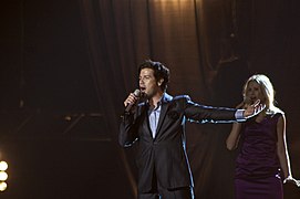 Didrik Solli-Tangen performing "My Heart Is Yours" in Oslo (2010)