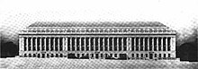 A drawing of the Treasury Annex original design