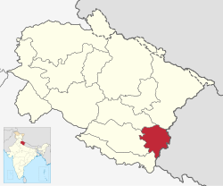 Location in Uttarakhand