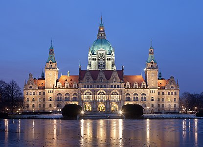 New Town Hall of Hanover, by Der Wolf im Wald