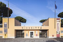 Entrance to Cinecitt� in Rome, Italy, the largest film studio in Europe[19]