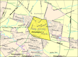 Census Bureau map of Mount Holly Township, New Jersey Interactive map of Mount Holly, New Jersey