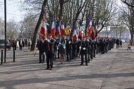 the 9th Parachute Chasseur Regiment at Laval, Mayenne for the general assembly in March 2012.