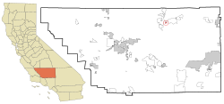 Location in Kern County and the state of California