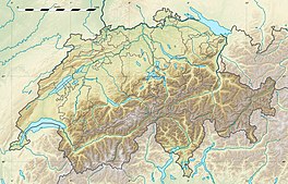 Map showing the location of Tschingel Glacier